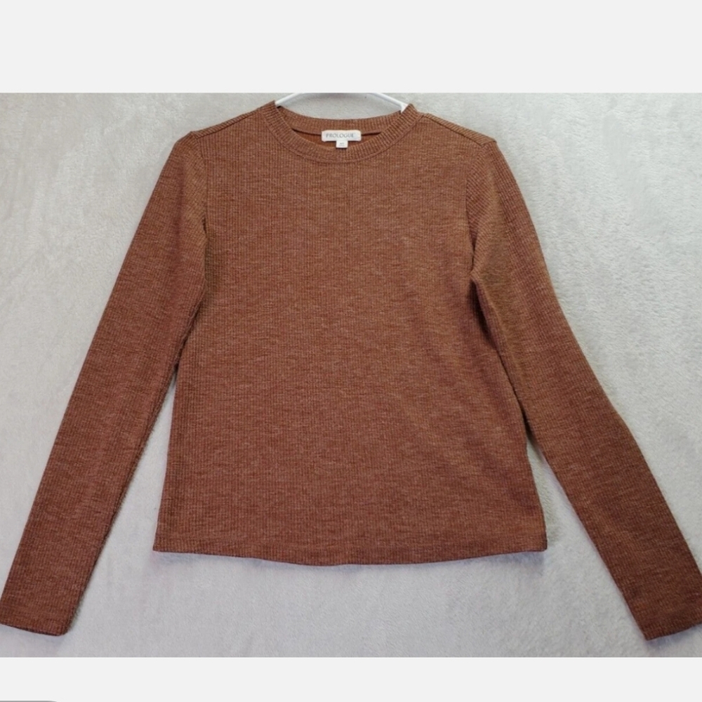 Prologue Rust Long Sleeve Top
